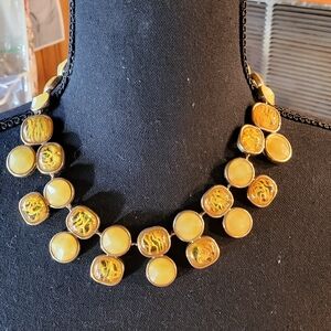 Elegant Gold and Yellow Women's‎ necklace